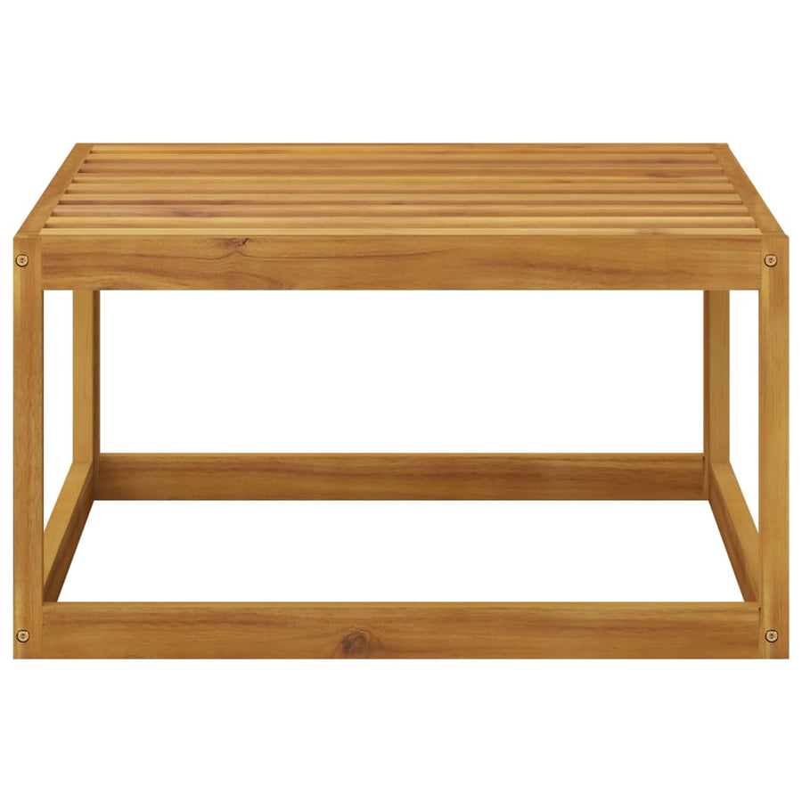 5-Delige Loungeset Met Kussens Massief Acaciahout Donkergrijs 2x hoek + midden + voetensteun + Tafel