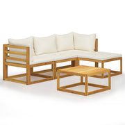 Loungeset 5-delig massief acaciahout