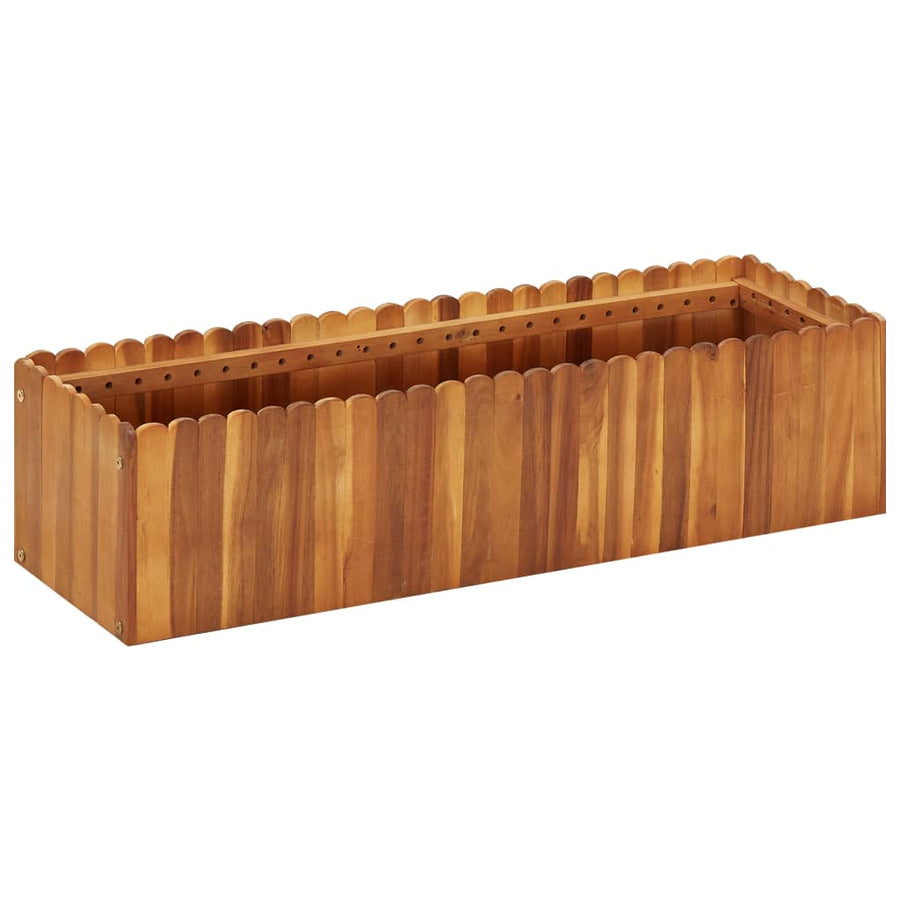 Plantenbak Verhoogd Massief Acaciahout 100 x 30 x 25 cm