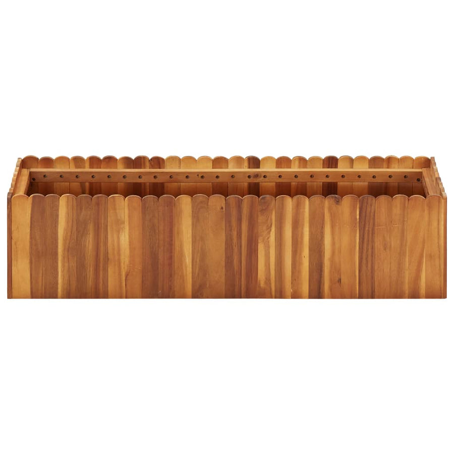 Plantenbak Verhoogd Massief Acaciahout 100 x 30 x 25 cm
