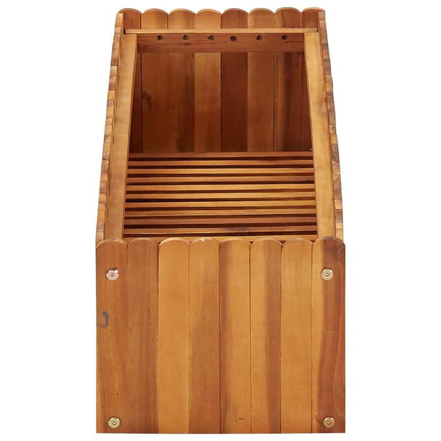 Plantenbak Verhoogd Massief Acaciahout 100 x 30 x 25 cm
