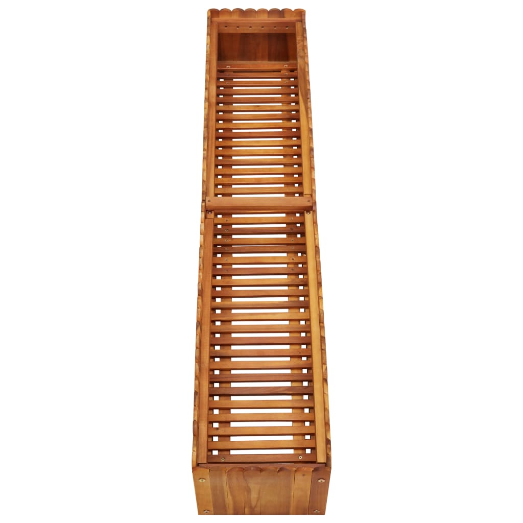 Plantenbak Verhoogd Massief Acaciahout 150 x 30 x 25 cm