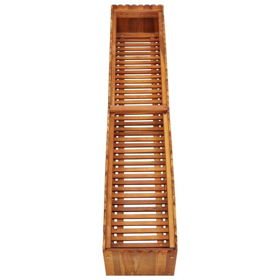 Plantenbak Verhoogd Massief Acaciahout 150 x 30 x 25 cm