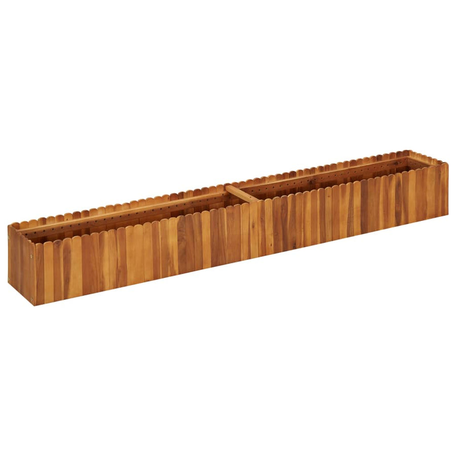 Plantenbak Verhoogd Massief Acaciahout 200 x 30 x 25 cm