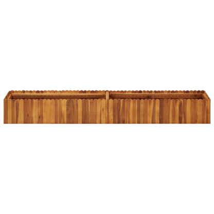 Plantenbak Verhoogd Massief Acaciahout 200 x 30 x 25 cm