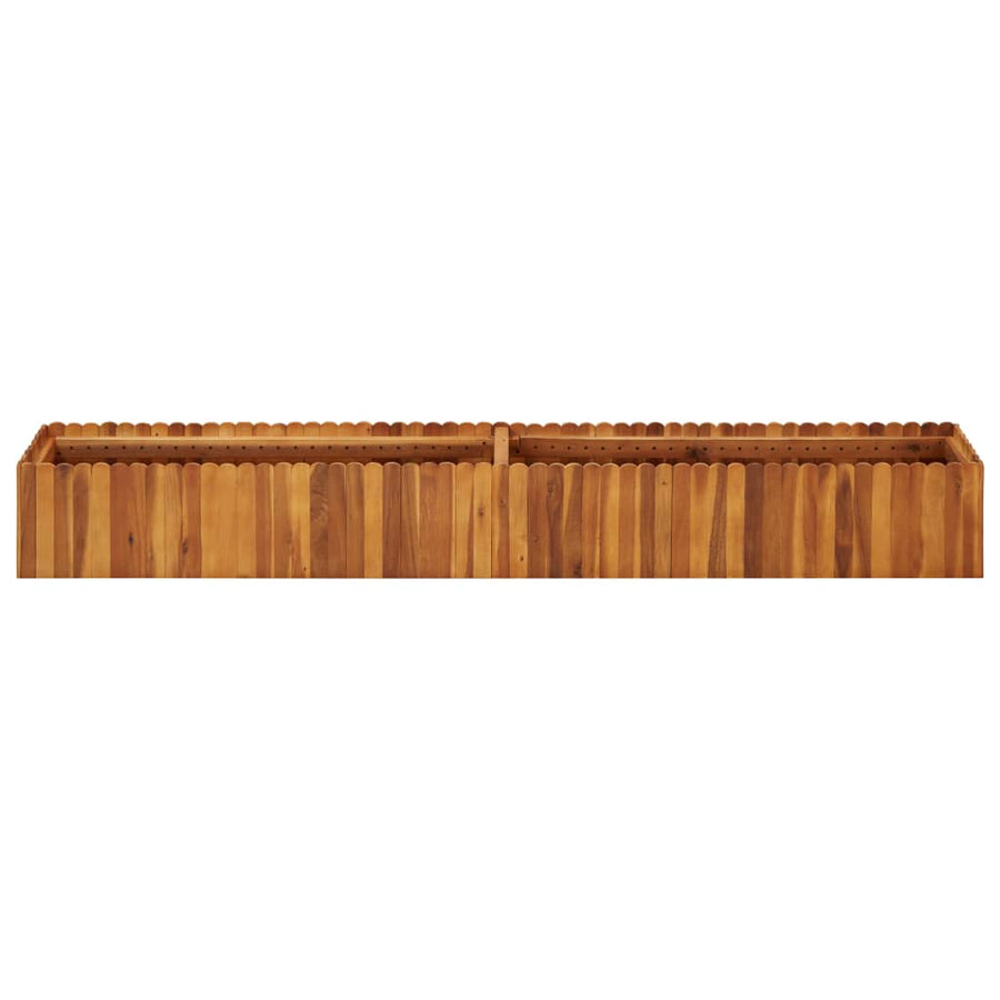 Plantenbak Verhoogd Massief Acaciahout 200 x 30 x 25 cm