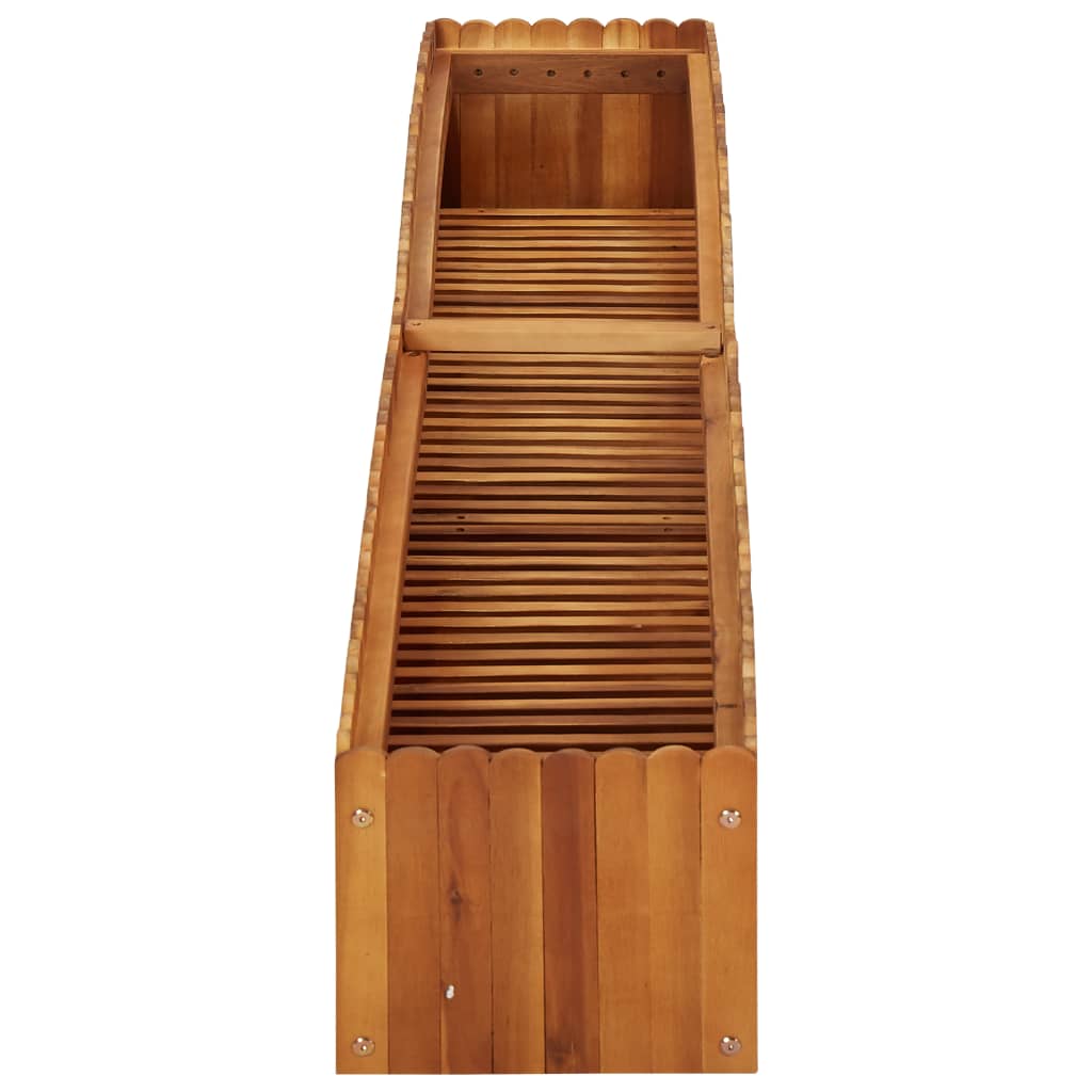 Plantenbak Verhoogd Massief Acaciahout 200 x 30 x 25 cm