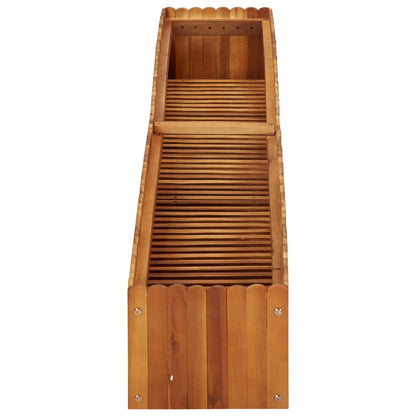 Plantenbak Verhoogd Massief Acaciahout 200 x 30 x 25 cm