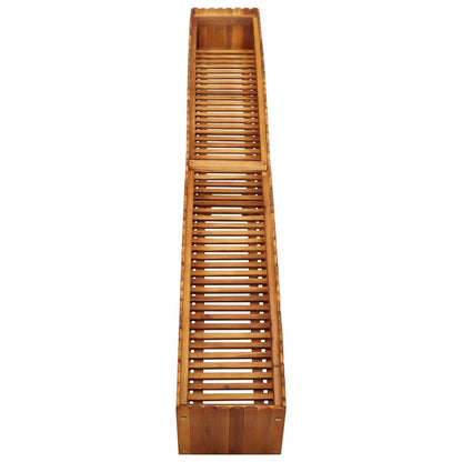 Plantenbak Verhoogd Massief Acaciahout 200 x 30 x 25 cm