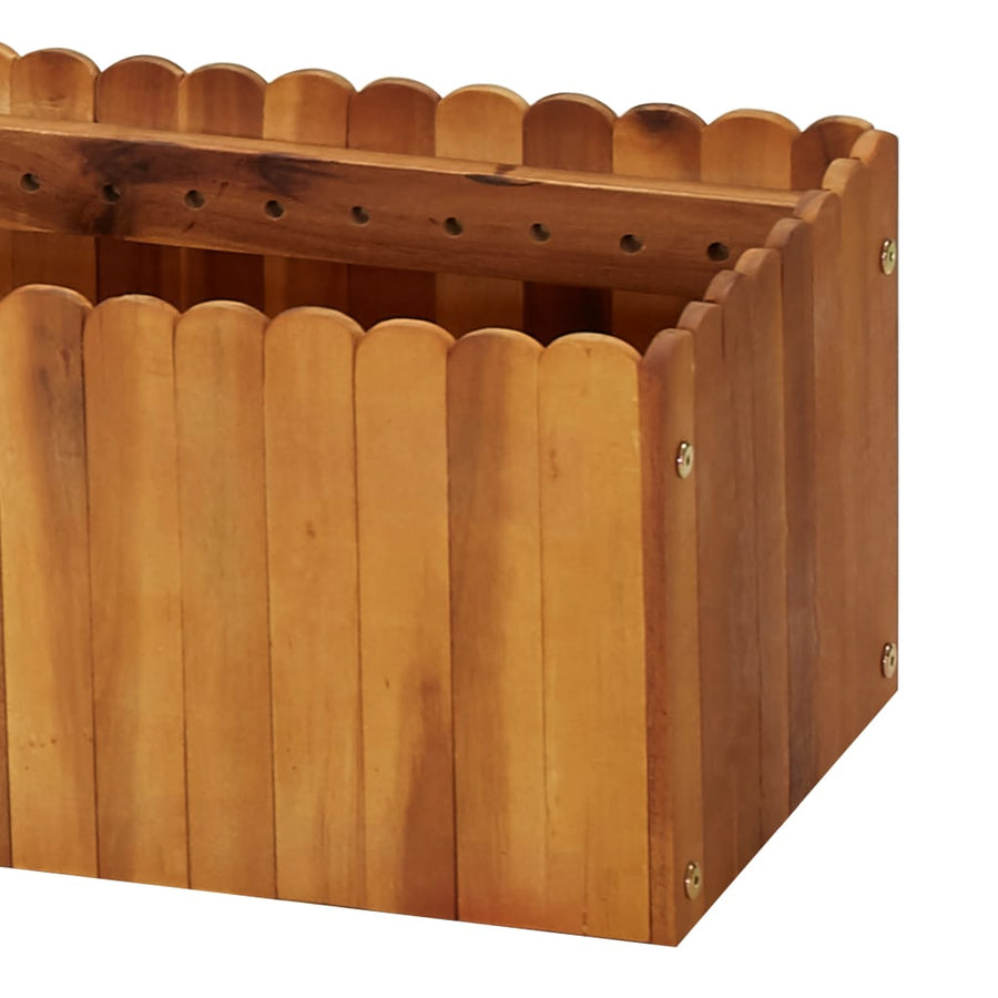 Plantenbak Verhoogd Massief Acaciahout 200 x 30 x 25 cm