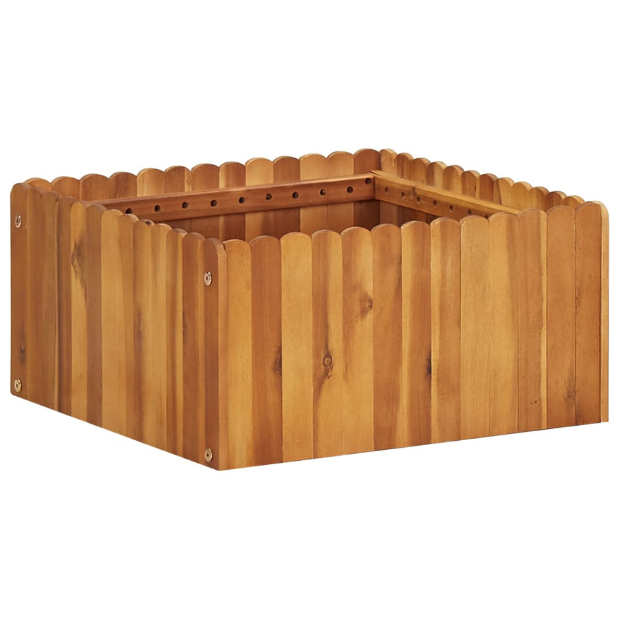 Plantenbak Verhoogd Massief Acaciahout 50 x 50 x 25 cm