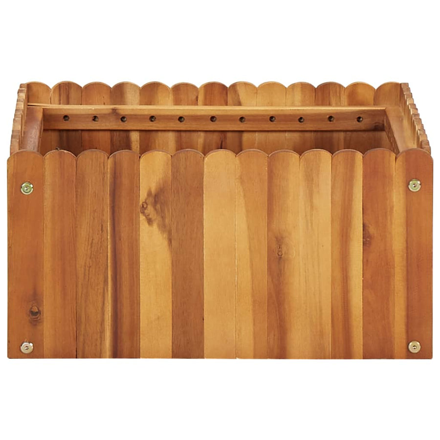 Plantenbak Verhoogd Massief Acaciahout 50 x 50 x 25 cm