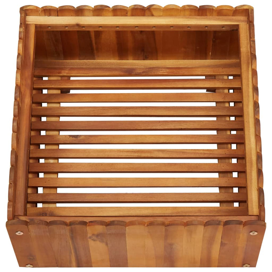 Plantenbak Verhoogd Massief Acaciahout 50 x 50 x 25 cm