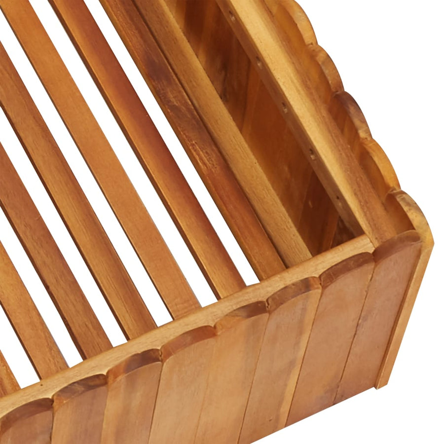Plantenbak Verhoogd Massief Acaciahout 50 x 50 x 25 cm