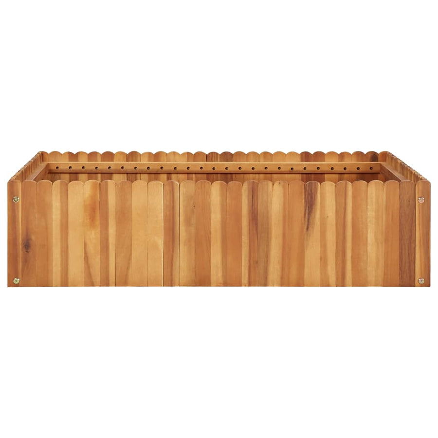 Plantenbak Verhoogd Massief Acaciahout 100 x 100 x 25 cm