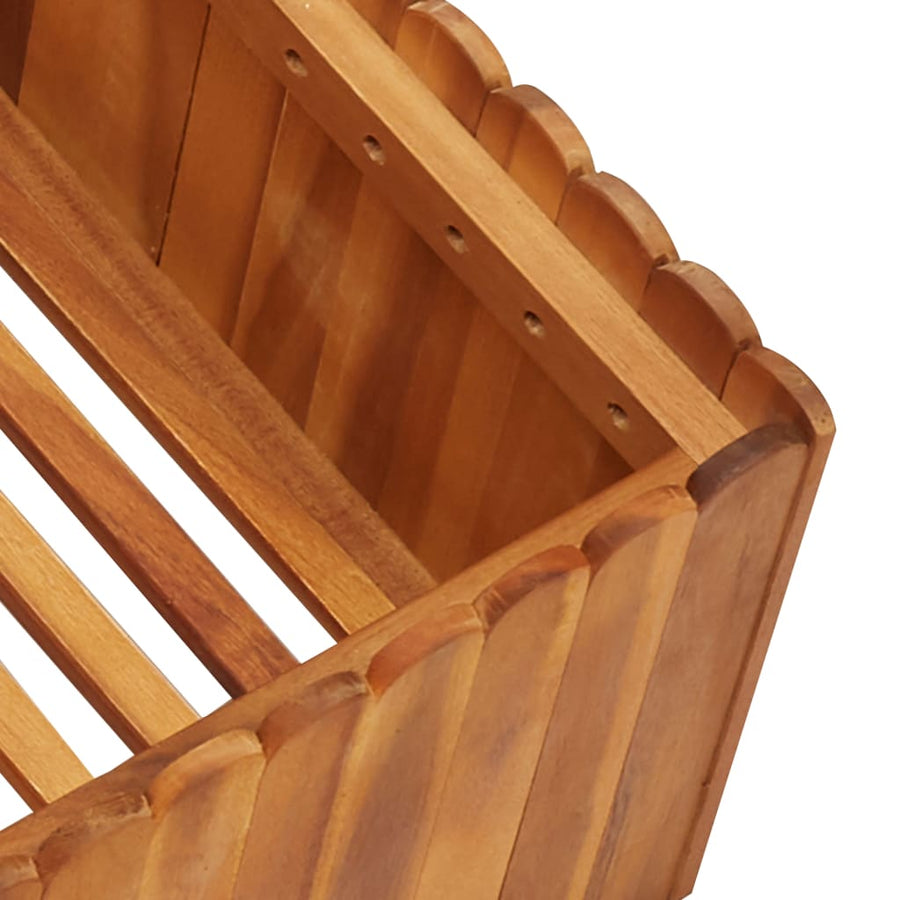 Plantenbak Verhoogd Massief Acaciahout 100 x 100 x 25 cm
