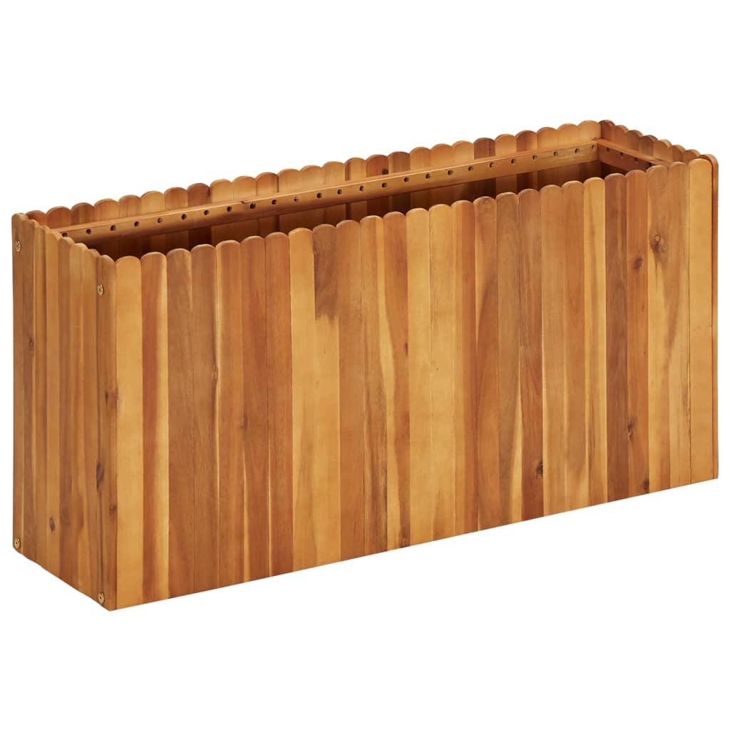 Plantenbak verhoogd 100x30x50 cm massief acaciahout