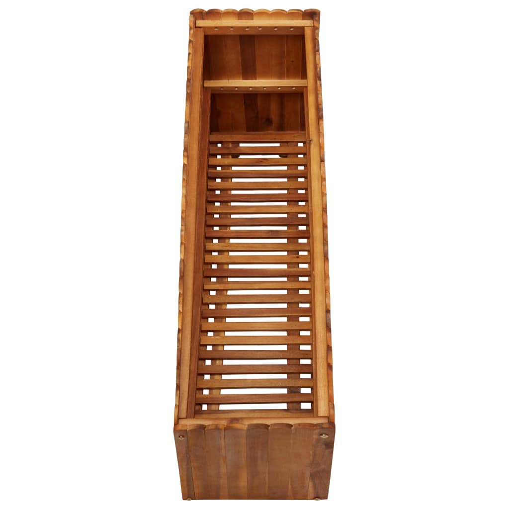 Plantenbak verhoogd 100x30x50 cm massief acaciahout