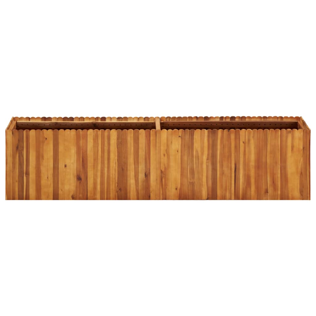 Plantenbak Verhoogd Massief Acaciahout 200 x 30 x 50 cm