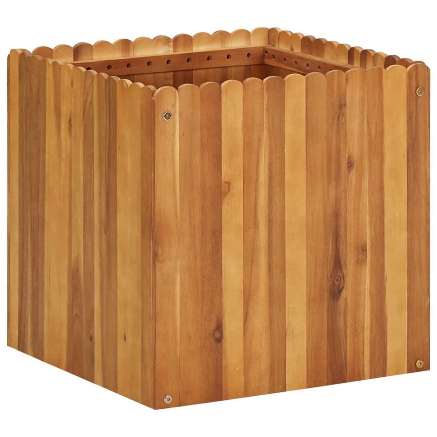 Plantenbak Verhoogd Massief Acaciahout 50 x 50 x 50 cm