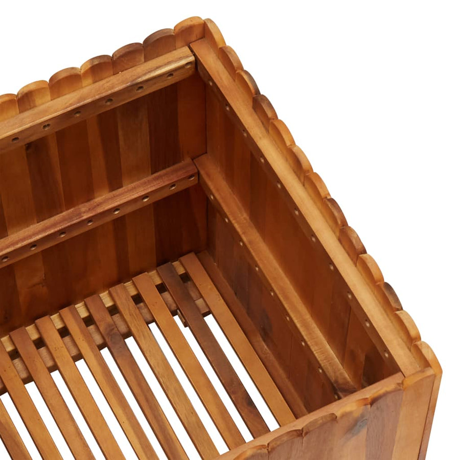 Plantenbak Verhoogd Massief Acaciahout 50 x 50 x 50 cm