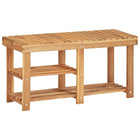 Shoe Rack 90X32X46 Cm Solid Acacia Wood