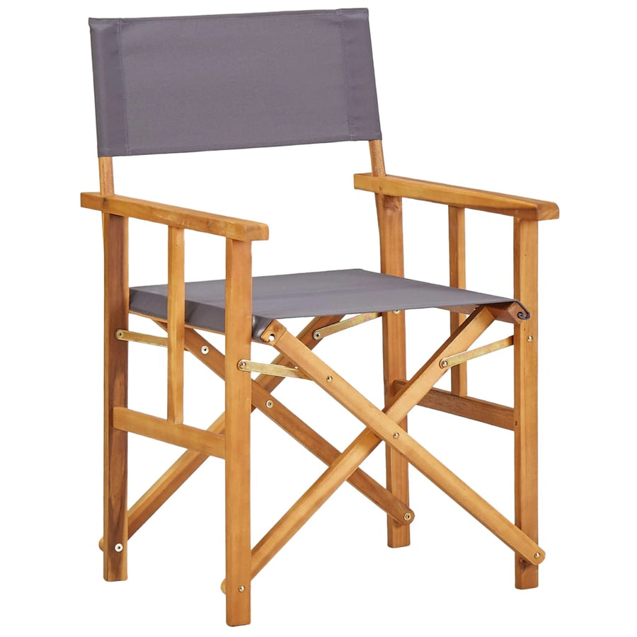 Regisseursstoelen Massief Acaciahout 1 2 Donkergrijs