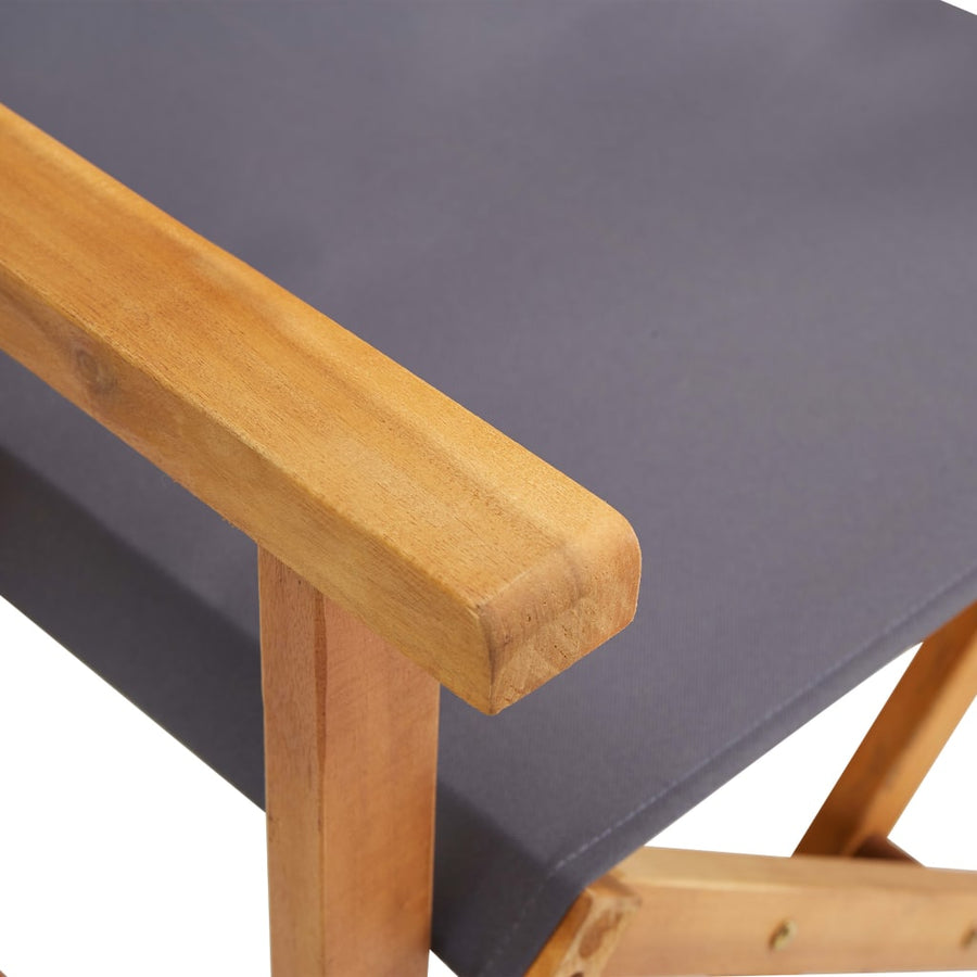 Regisseursstoelen Massief Acaciahout 1 2 Donkergrijs