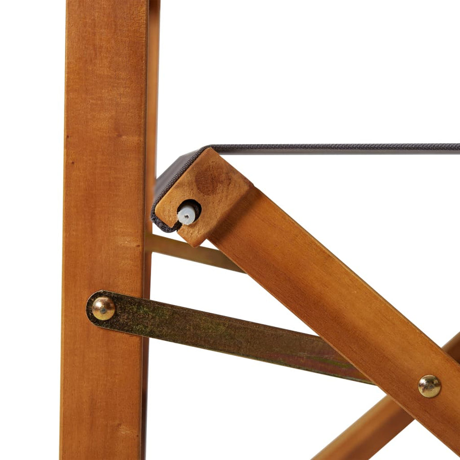 Regisseursstoelen Massief Acaciahout 1 2 Donkergrijs