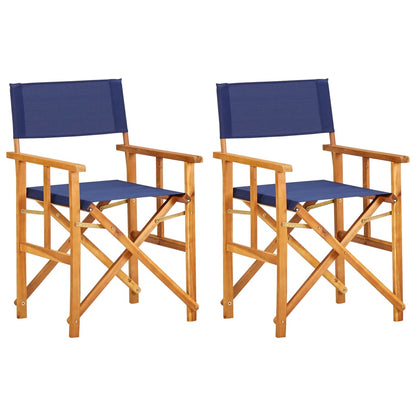 Regisseursstoelen Massief Acaciahout 1 2 Blauw