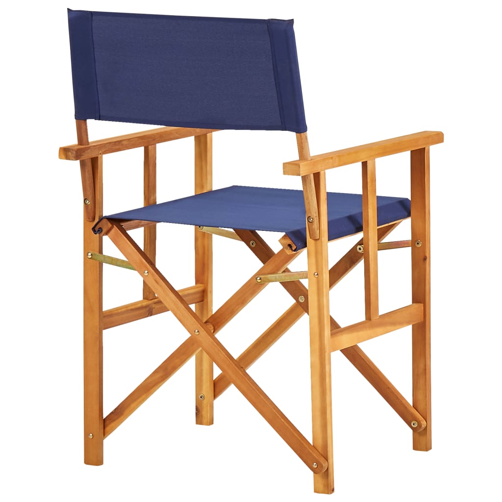 Regisseursstoel Massief Acaciahout 1 Blauw