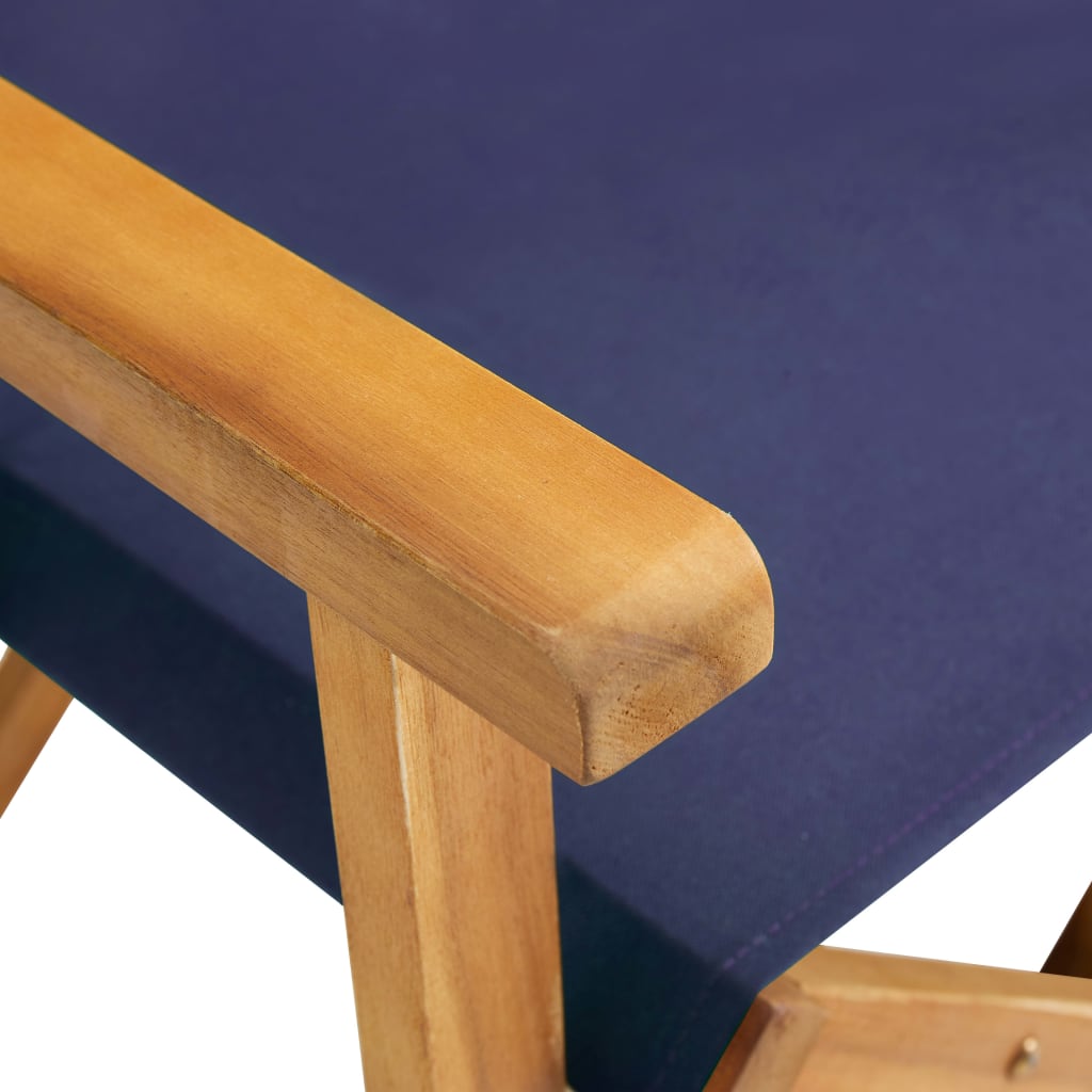 Regisseursstoel Massief Acaciahout 1 Blauw