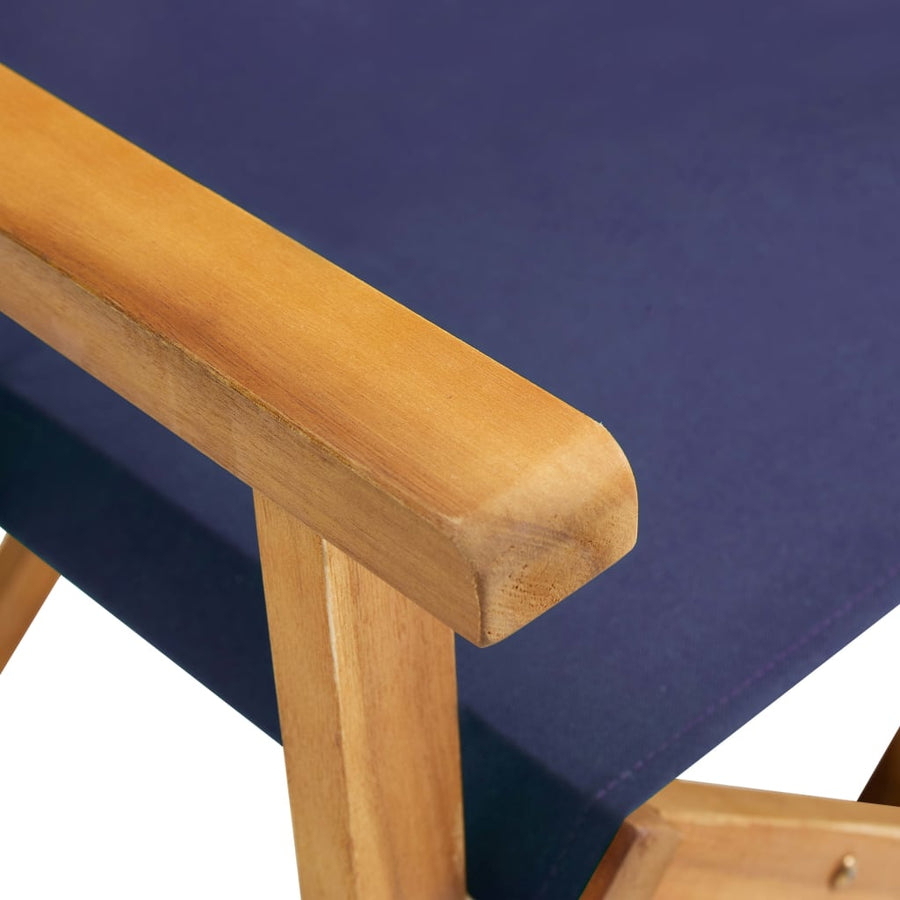 Regisseursstoel Massief Acaciahout 1 Blauw