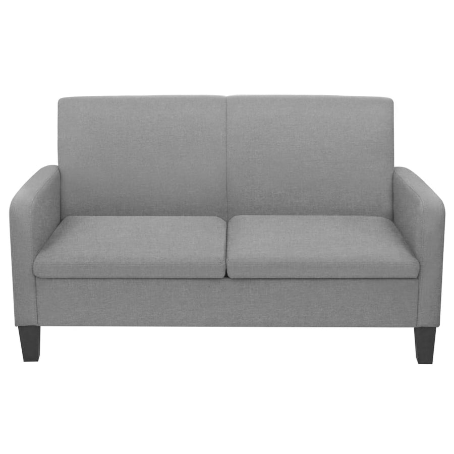 2-Delig Bankstel Stof Lichtgrijs 2-zits + 3-zits
