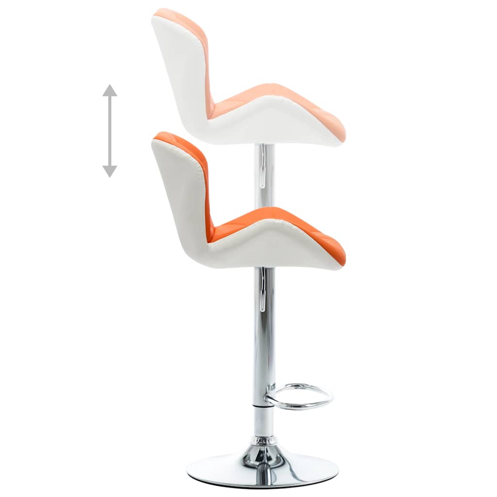 Barkruk Oranje 44 x 48 x 105,5 cm Nep Leer