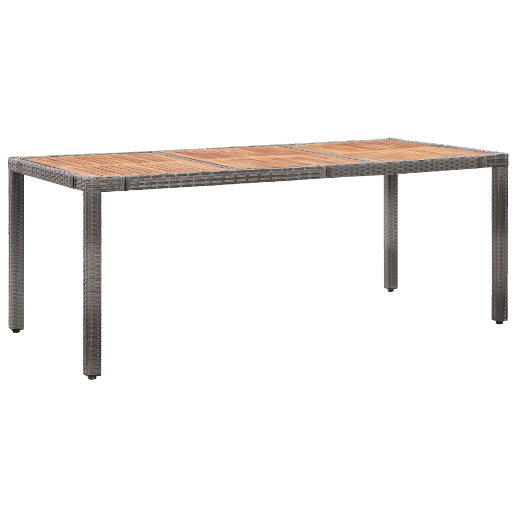 -Delige Tuinset Met Kussens Poly Rattan 9 Grijs