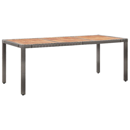 -Delige Tuinset Met Kussens Poly Rattan 9 Grijs