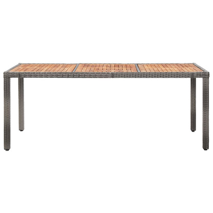 -Delige Tuinset Met Kussens Poly Rattan 9 Grijs