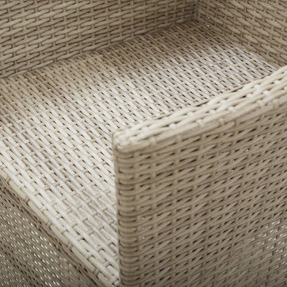 Tuinstoelen Verstelbaar Met Kussens Poly Rattan 1 2 Beige