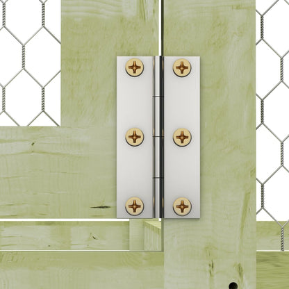 Kippenhok 4,5x1,5x2 m geïmpregneerd grenenhout 4.5 x 1.5 x 2 m