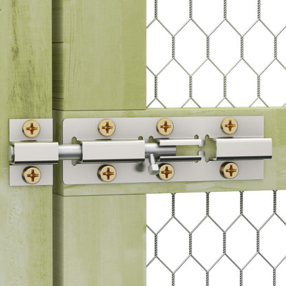 Kippenhok 4,5x1,5x2 m geïmpregneerd grenenhout 4.5 x 1.5 x 2 m