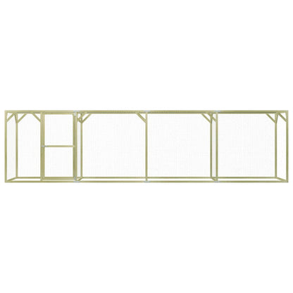 Kippenhok 1,5x6x1,5 m geïmpregneerd grenenhout 1.5 x 6 x 1.5 m