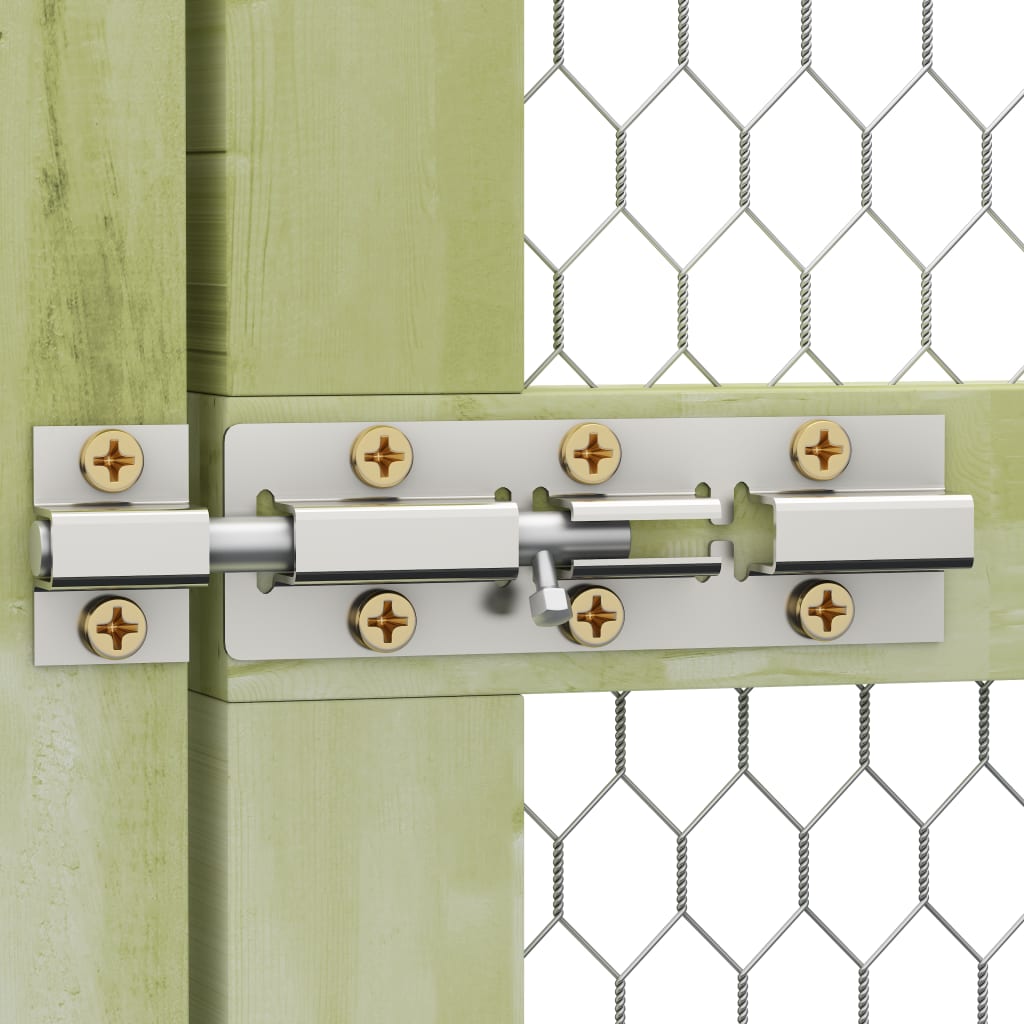 Kippenhok 1,5x6x1,5 m geïmpregneerd grenenhout 1.5 x 6 x 1.5 m