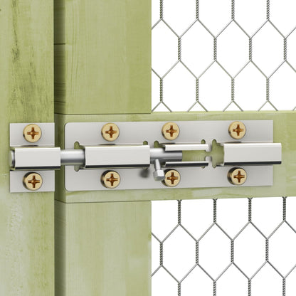 Kippenhok 1,5x6x1,5 m geïmpregneerd grenenhout 1.5 x 6 x 1.5 m