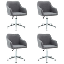 Eetkamerstoelen 4 St Draaibaar Stof Lichtgrijs 4