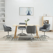 Eetkamerstoelen 4 St Draaibaar Stof Lichtgrijs 4