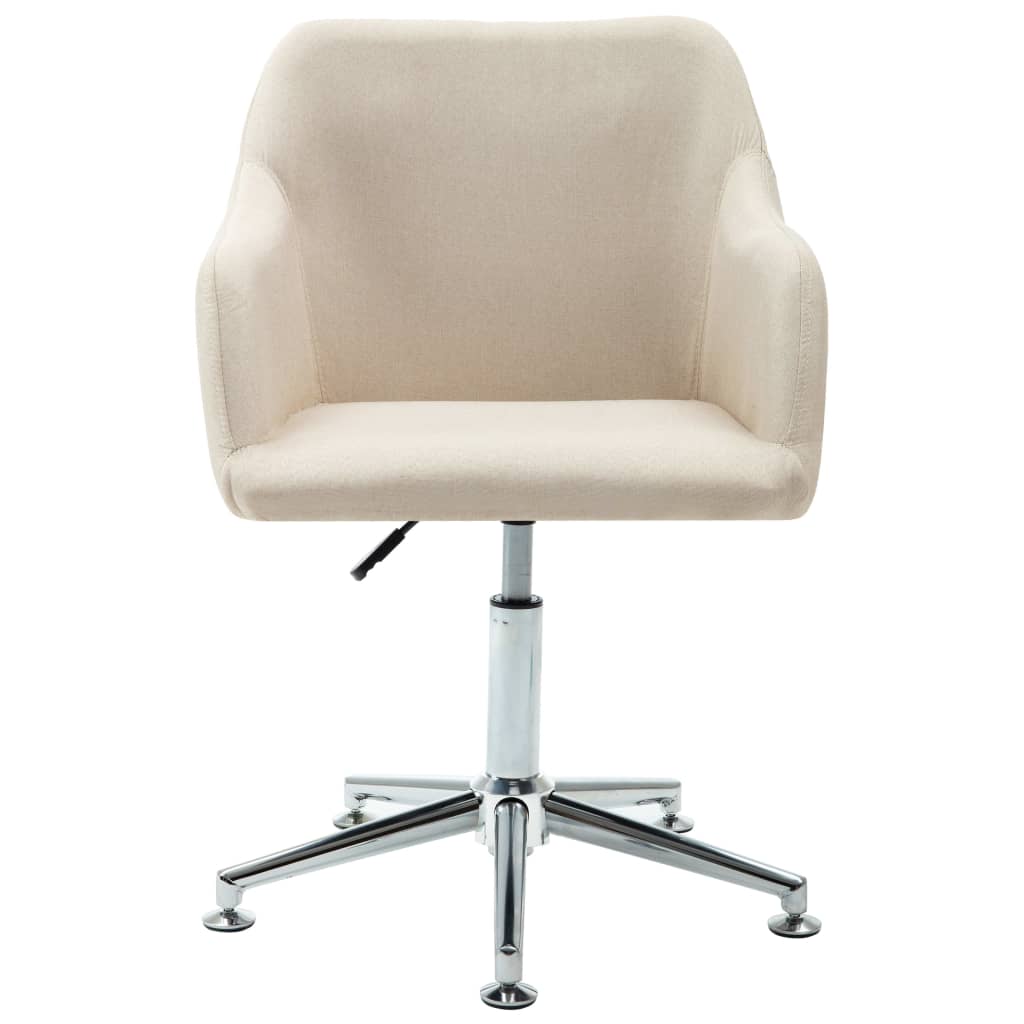 Eetkamerstoelen 6 St Stof Crèmekleurig 6
