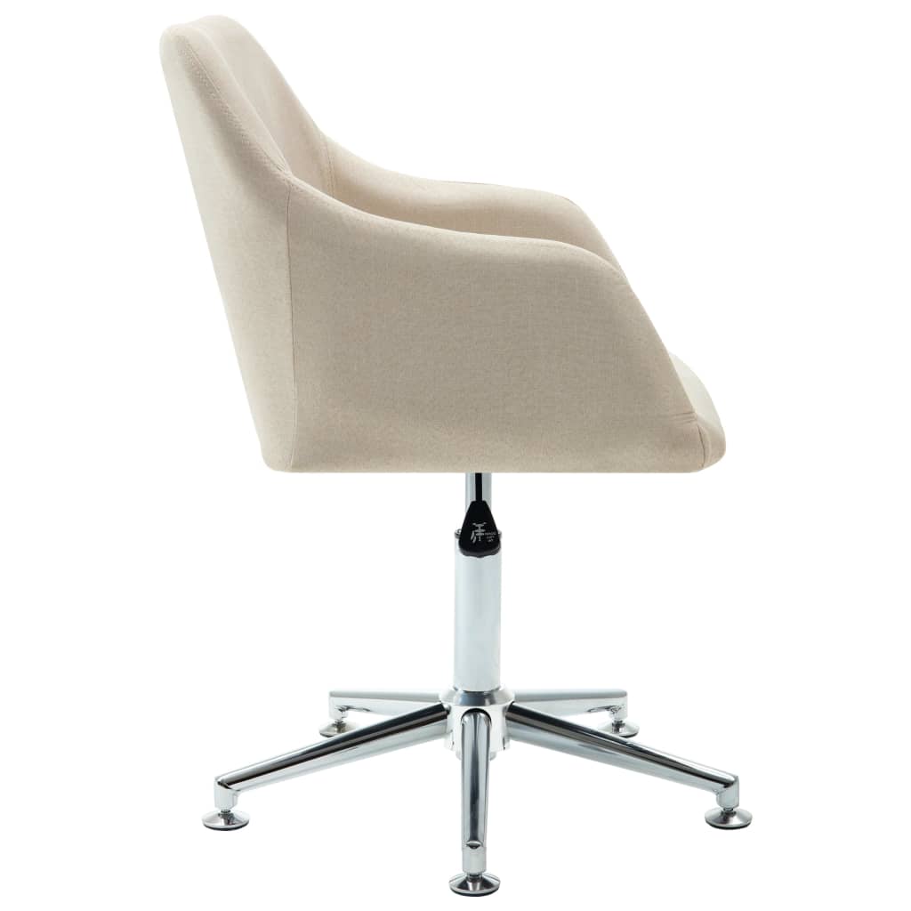 Eetkamerstoelen 6 St Stof Crèmekleurig 6