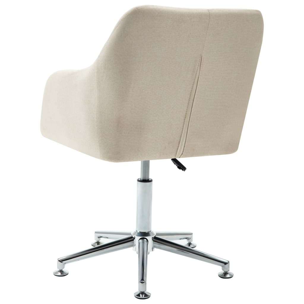 Eetkamerstoelen 6 St Stof Crèmekleurig 6