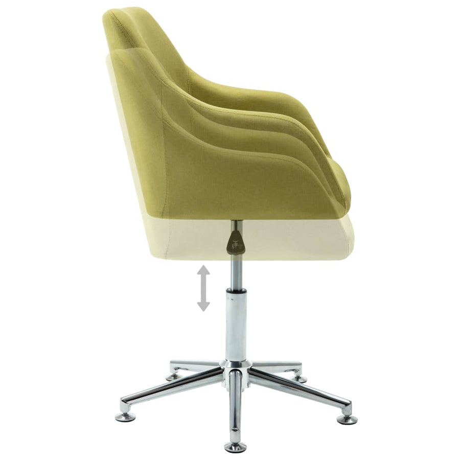 Eetkamerstoelen 4 St Draaibaar Stof Groen Groen